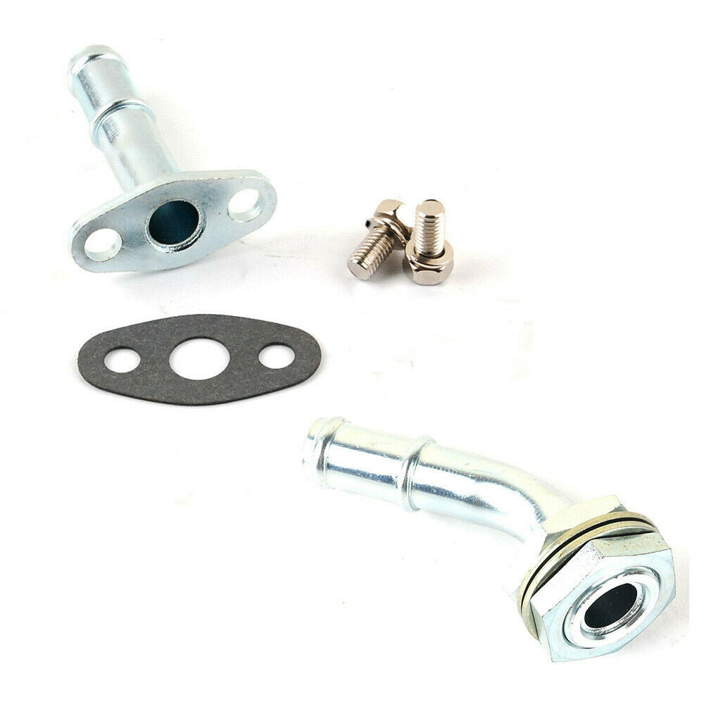 Selbstgebautes 5/8"-Turbo-Ölablaufrohr für BorgWarner EFR 6258, 6258, 7064 45°-Ölwanne