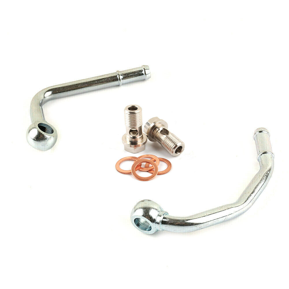 1/2" Thickness Water Feed & Return Pipe Kit with M12 x 1.25mm pitch for SUBARU Mitsubishi TD035 TD04 IHI VF22 VF23 VF24 VF28 VF29 VF30 VF34 VF35 VF37 VF39